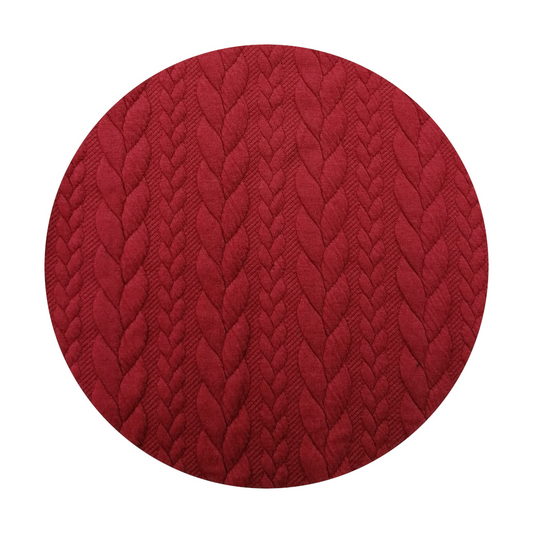 Felpa maniche lunghe treccia ruggine