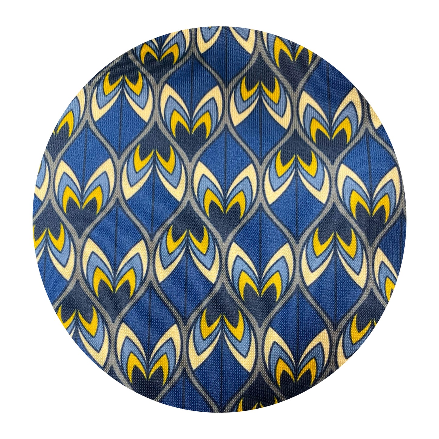 Jogger con elastico in vita scuba geometrico blu