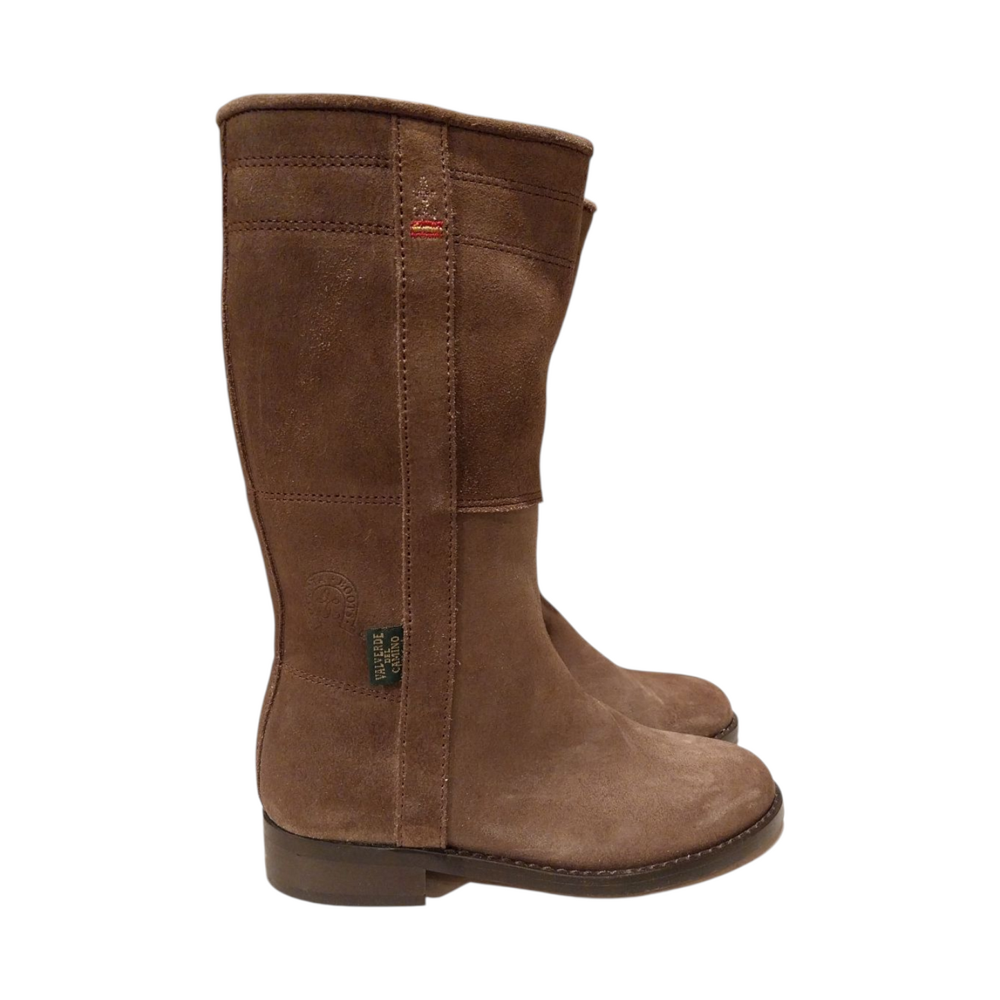 Stivale alto scamosciato tortora