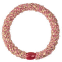 Elastico per capelli Kknekki velvet glitter old pink