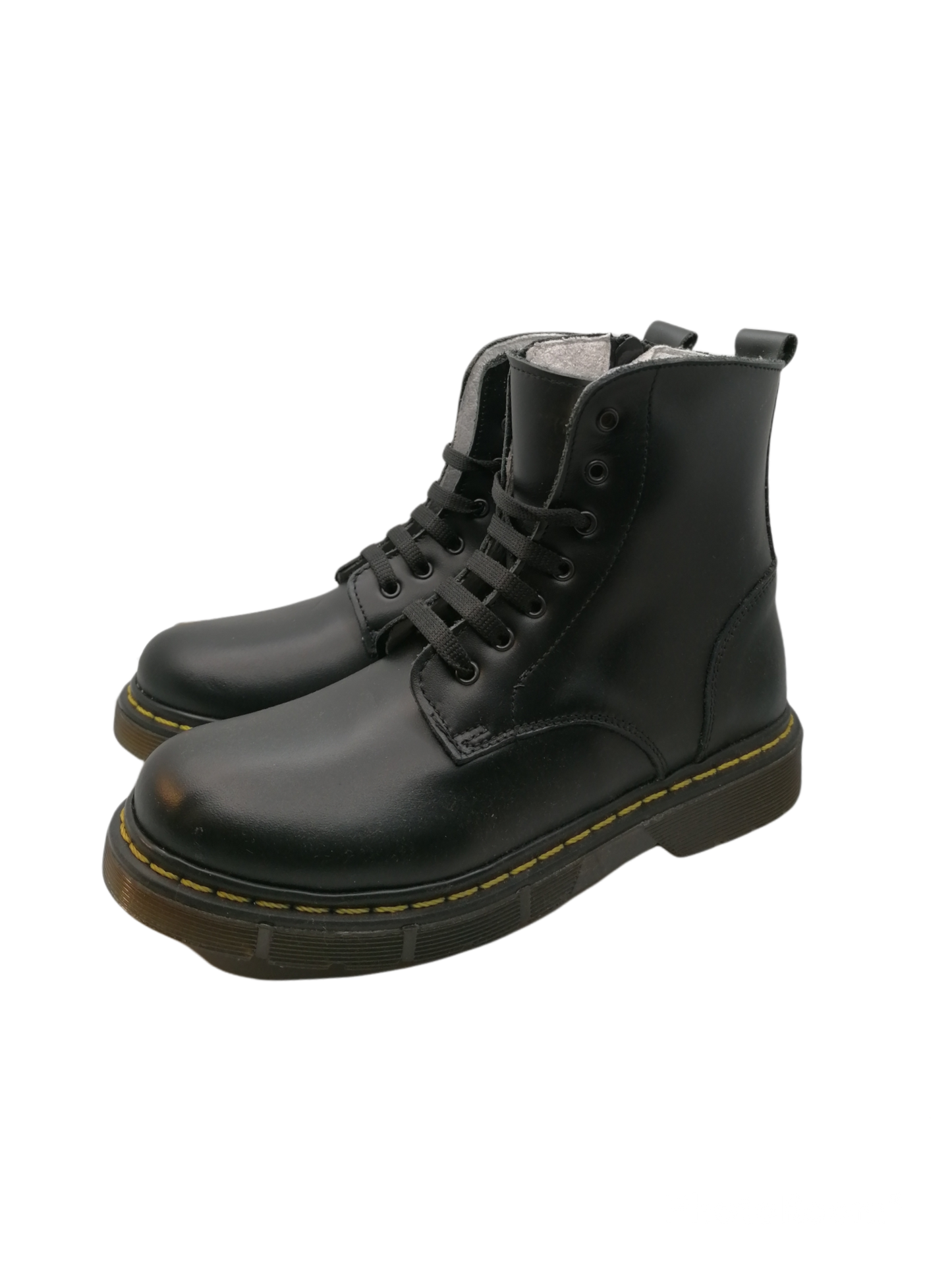 Anfibi in vera pelle neri