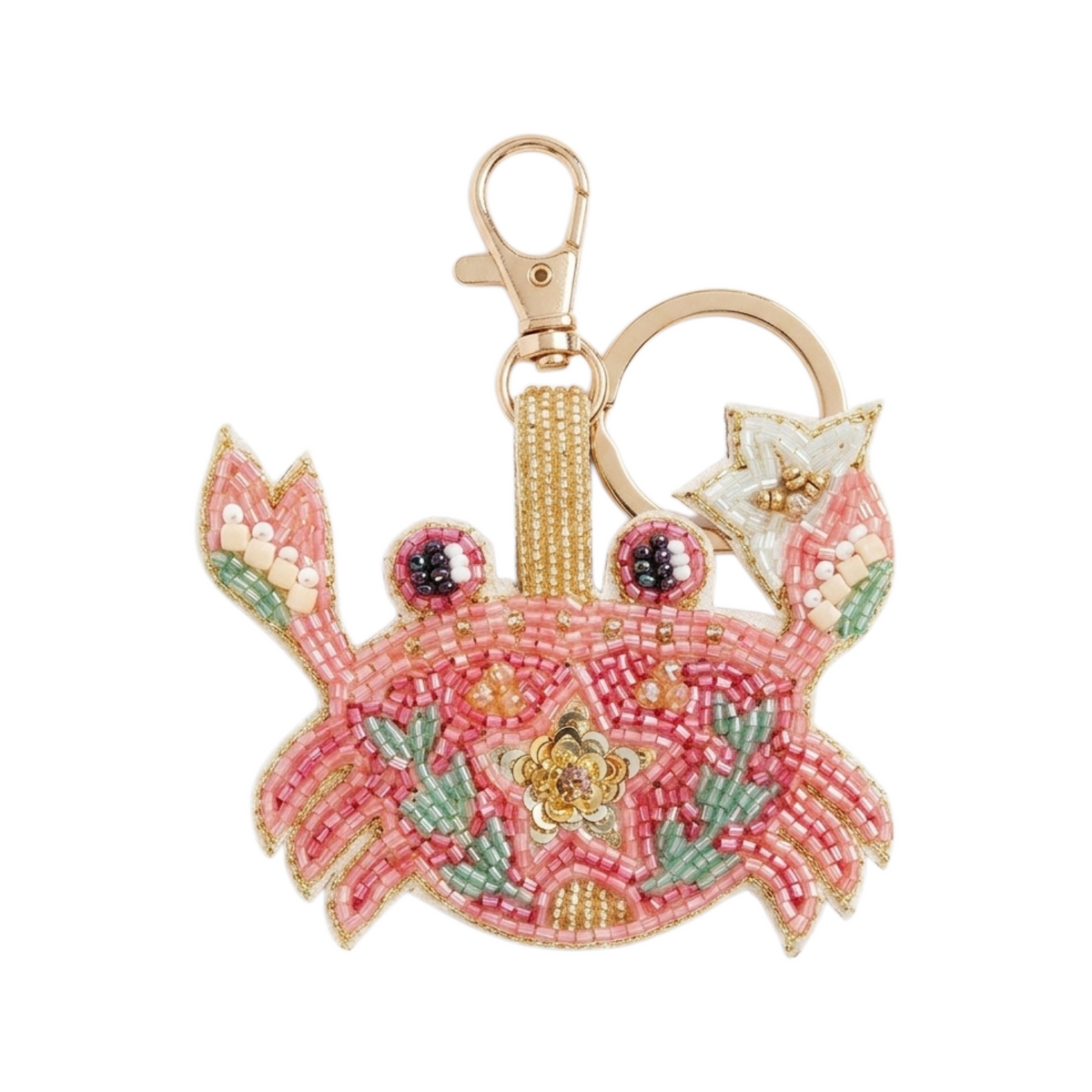 Bag Charm ricamato Granchio