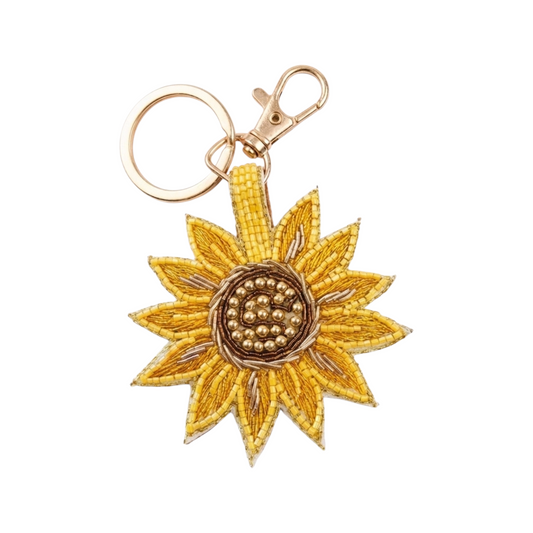 Bag Charm ricamato Girasole