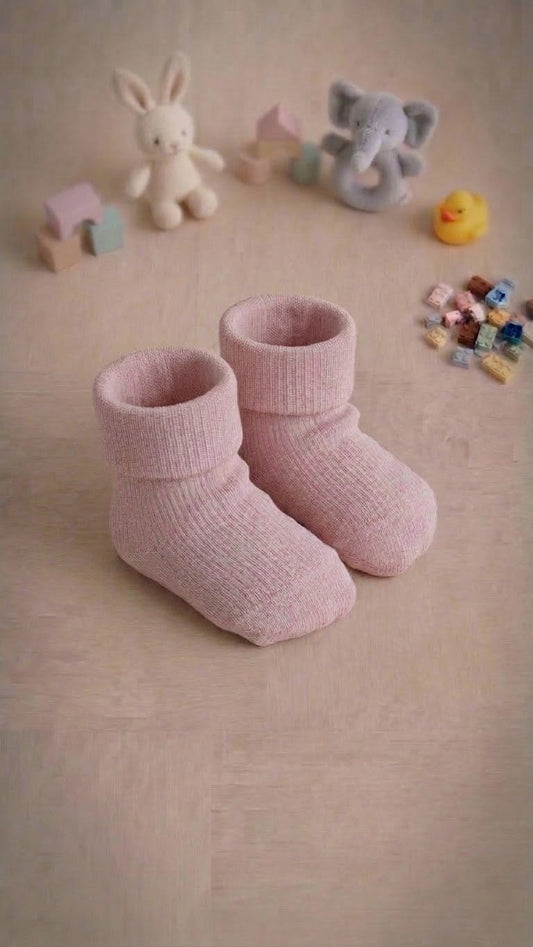 Calze corte baby rosa chiaro