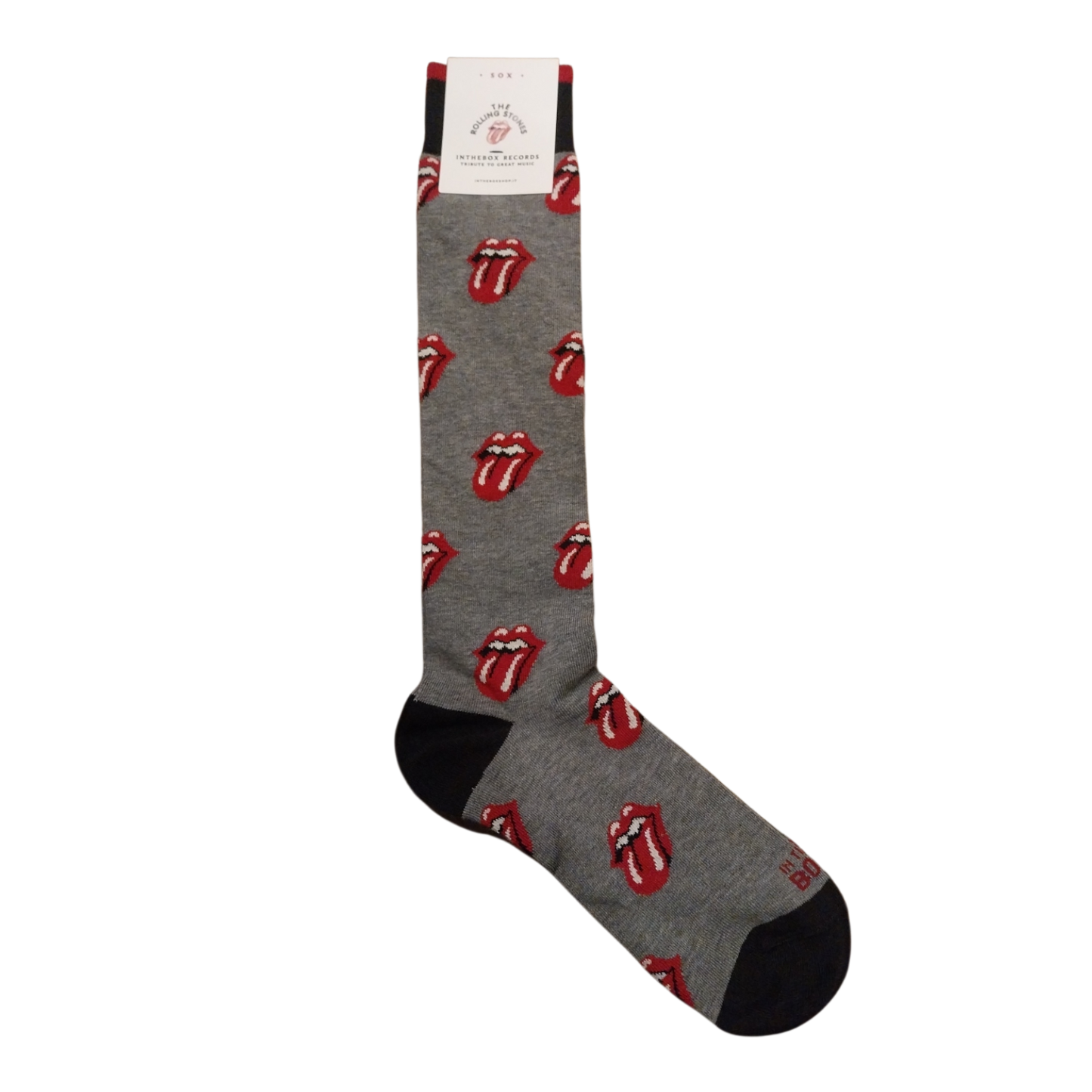 Calze in the box lunghe Rolling Stones grigio