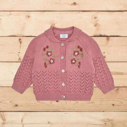 Cardigan in maglia con ricami