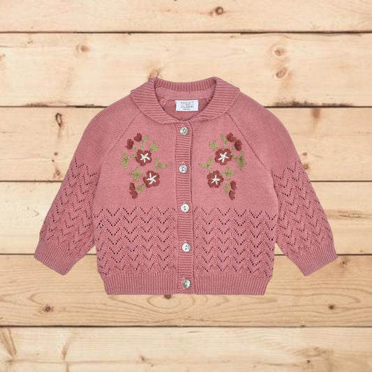 Cardigan in maglia con ricami