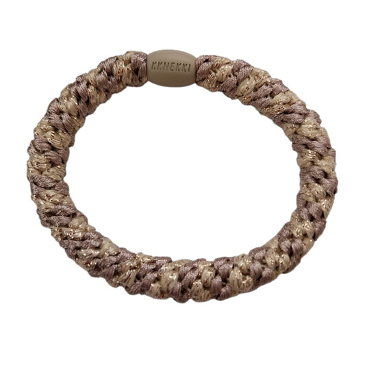 Knekki Elastico per capelli Mix Glitter Beige e gold