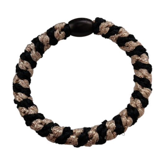 Knekki Elastico per capelli Glitter Black e gold