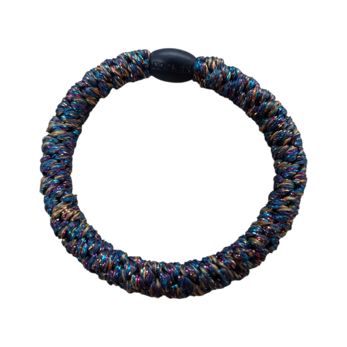 Knekki Elastico per capelli Dark blue rainbow