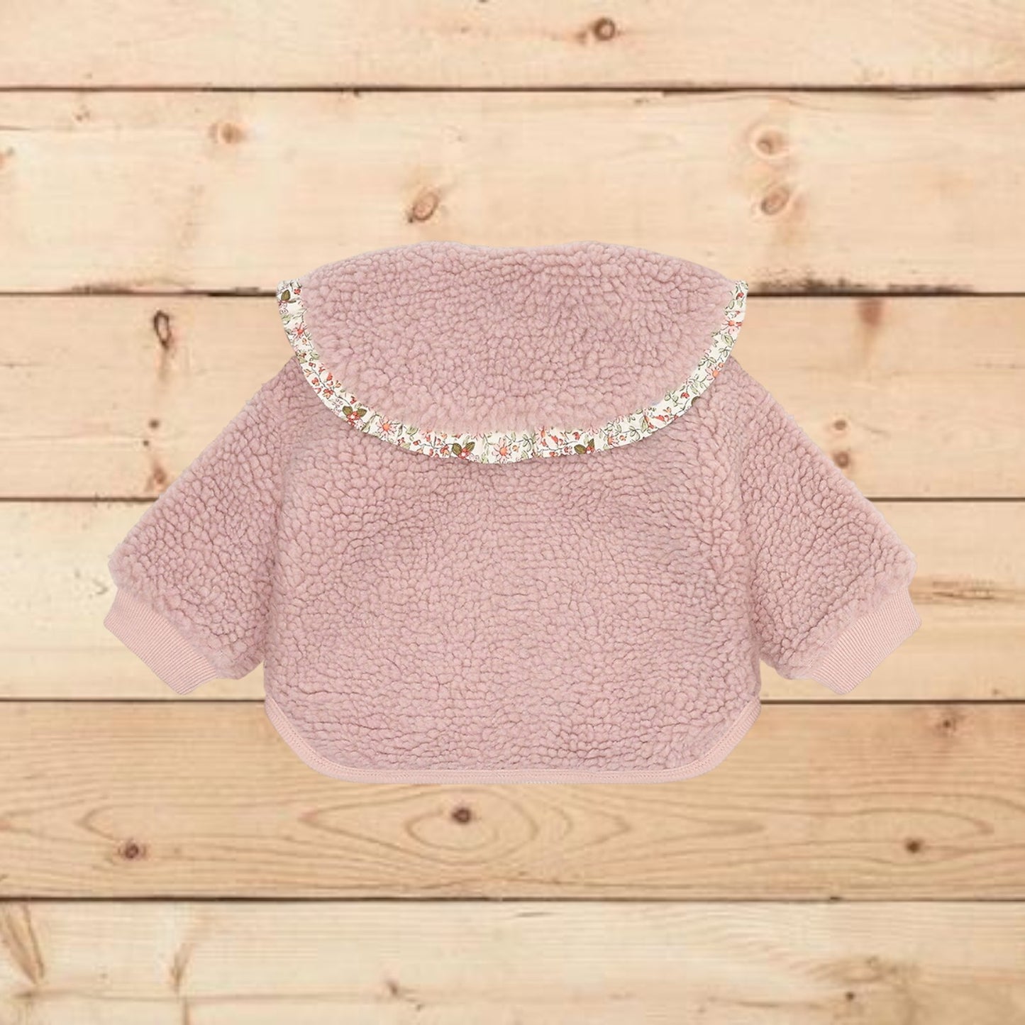 Giacca teddy con motivo liberty