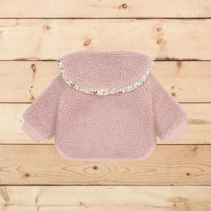 Giacca teddy con motivo liberty