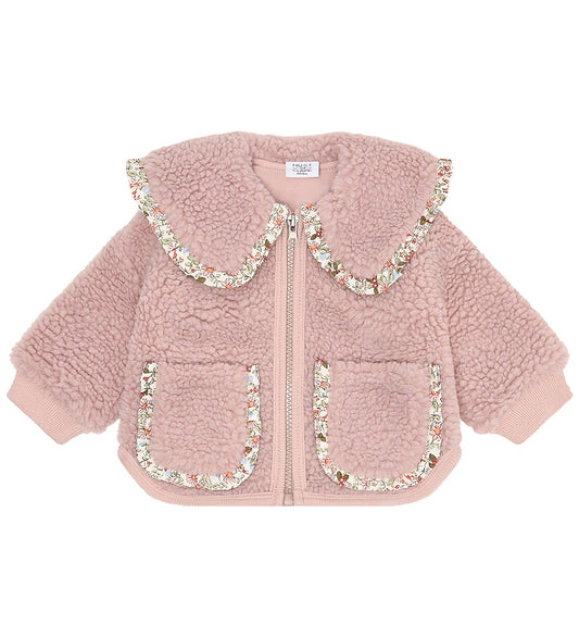 Giacca teddy con motivo liberty
