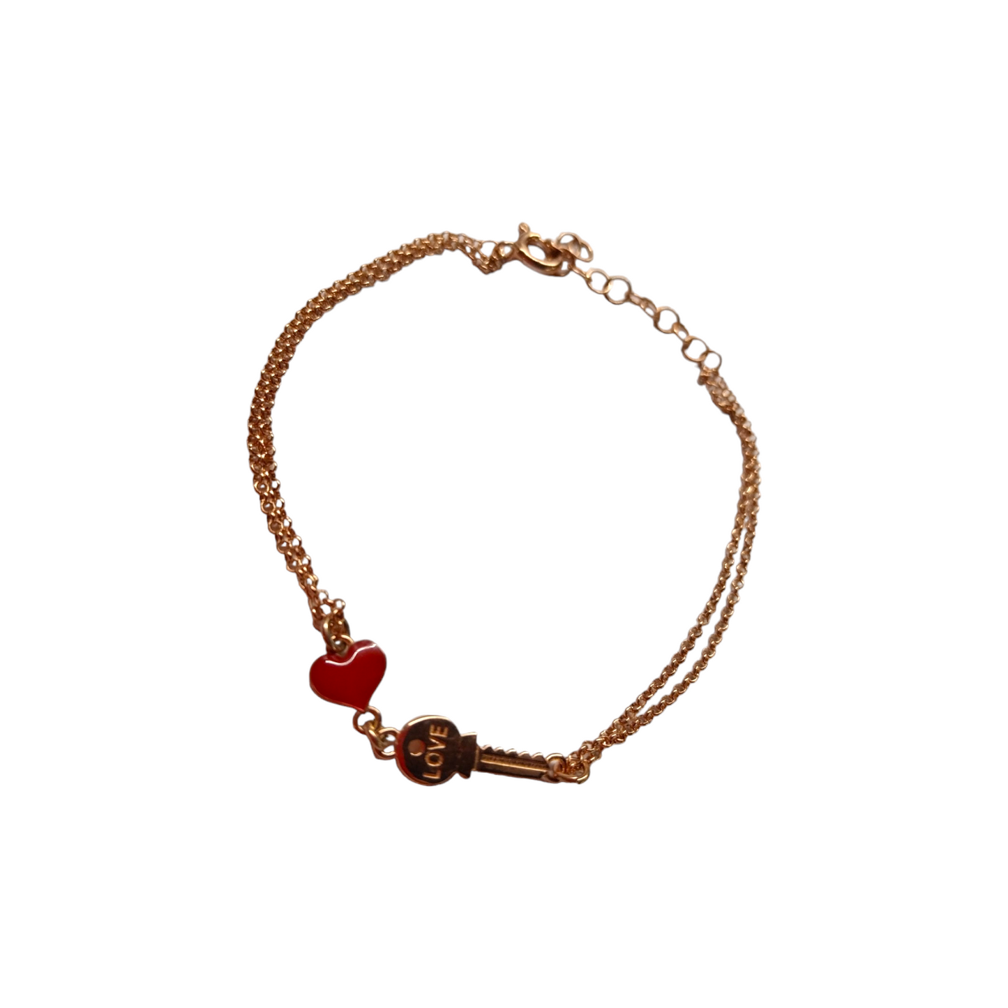 Bracciale oro rosa Key of Love