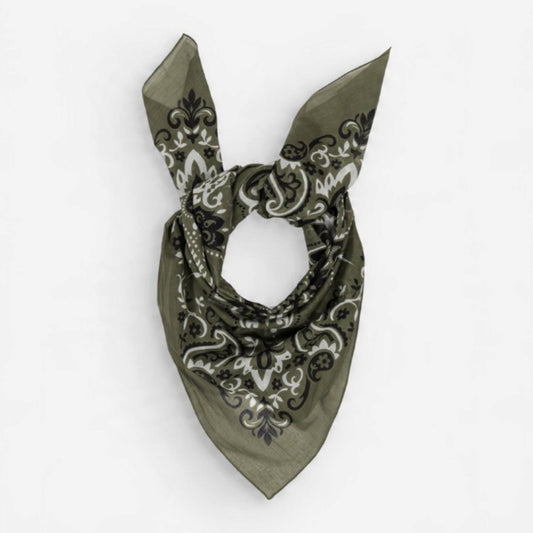 Sciarpa Bandana Cotone Cachi