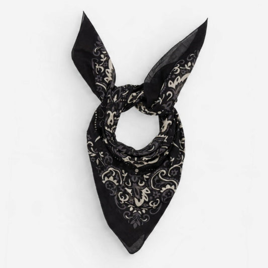 Sciarpa Bandana Cotone Nero