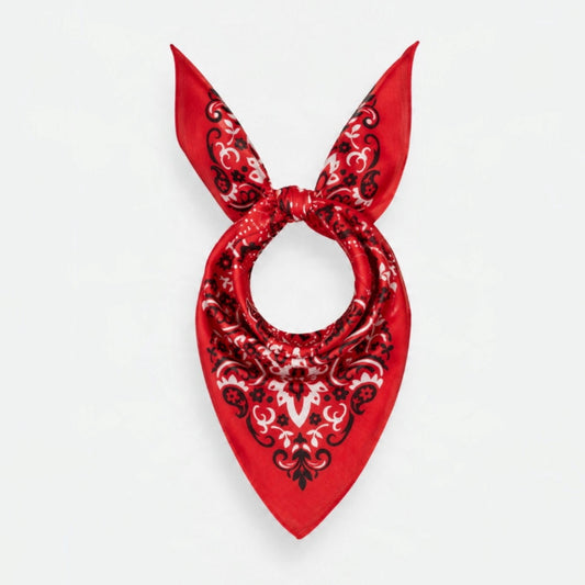 Sciarpa Bandana Cotone Rosso