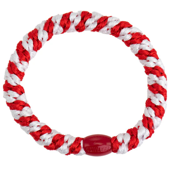 Elastico per capelli Kknekki Flag Rosso e Bianco
