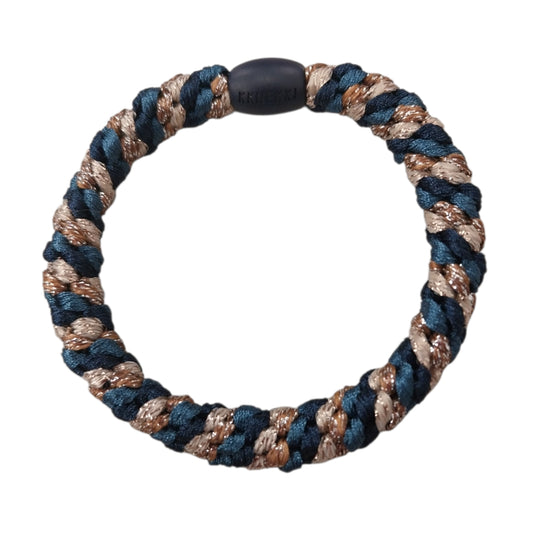 Knekki Elastico per capelli Glitter Dark blue e gold