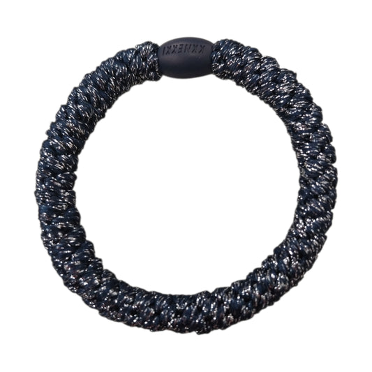 Knekki Elastico per capelli Glitter Silver dark blue