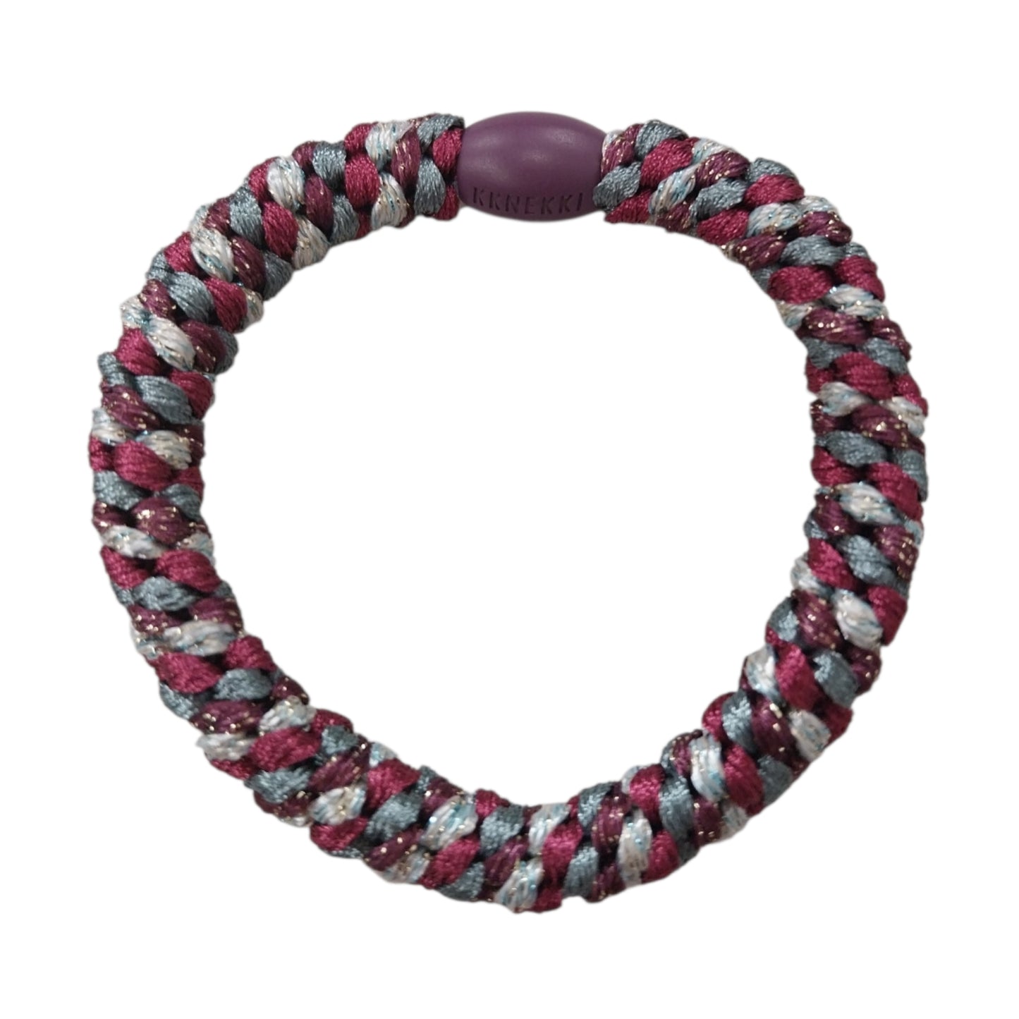 Knekki Elastico per capelli Glitter Dark purple e beige