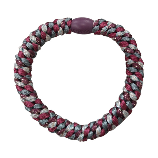 Knekki Elastico per capelli Glitter Dark purple e beige