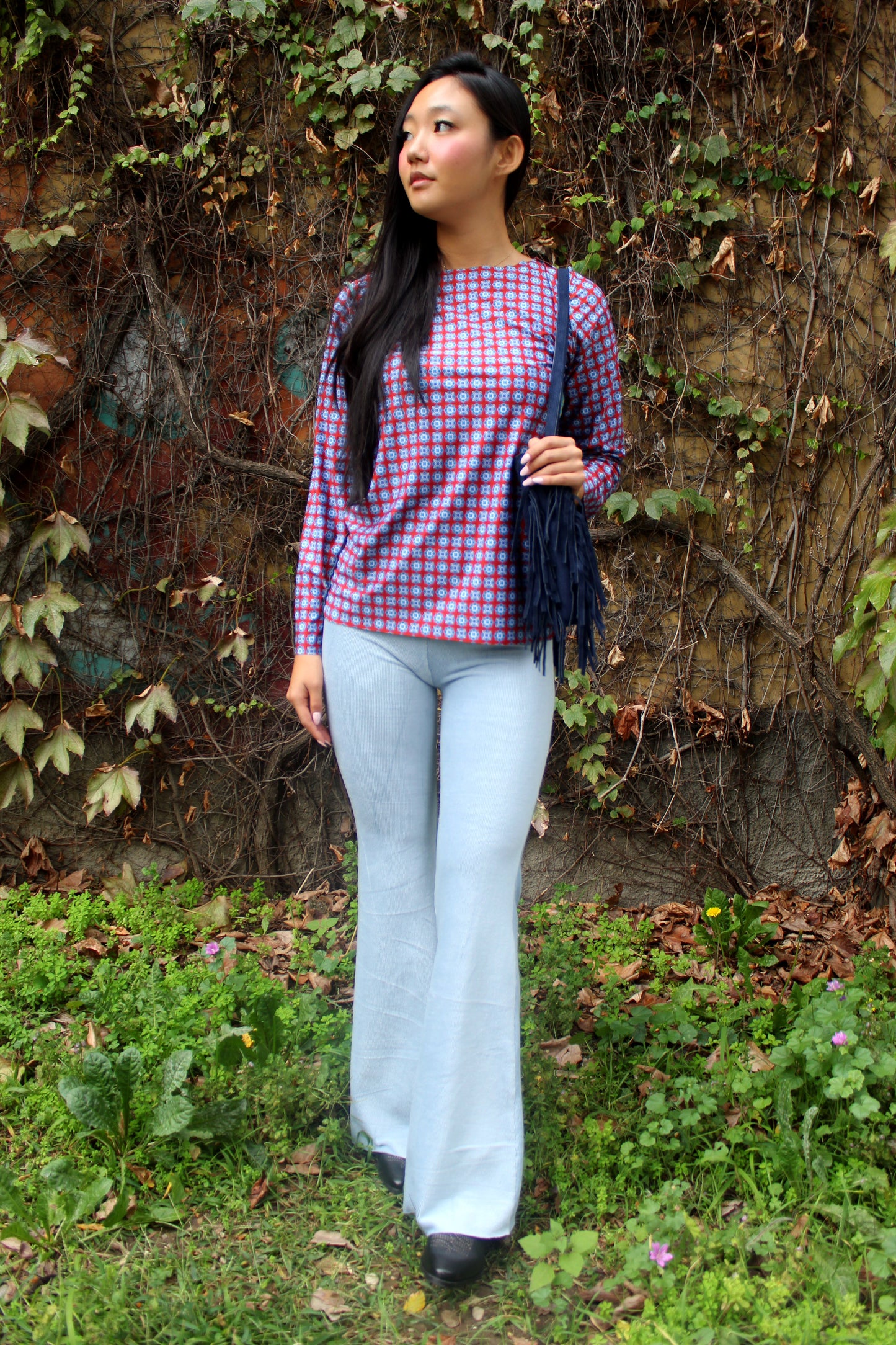 Maglia maniche lunghe elasticizzata peso leggero fantasia Double 2