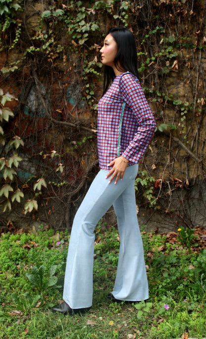 Maglia maniche lunghe elasticizzata peso leggero fantasia Double 2