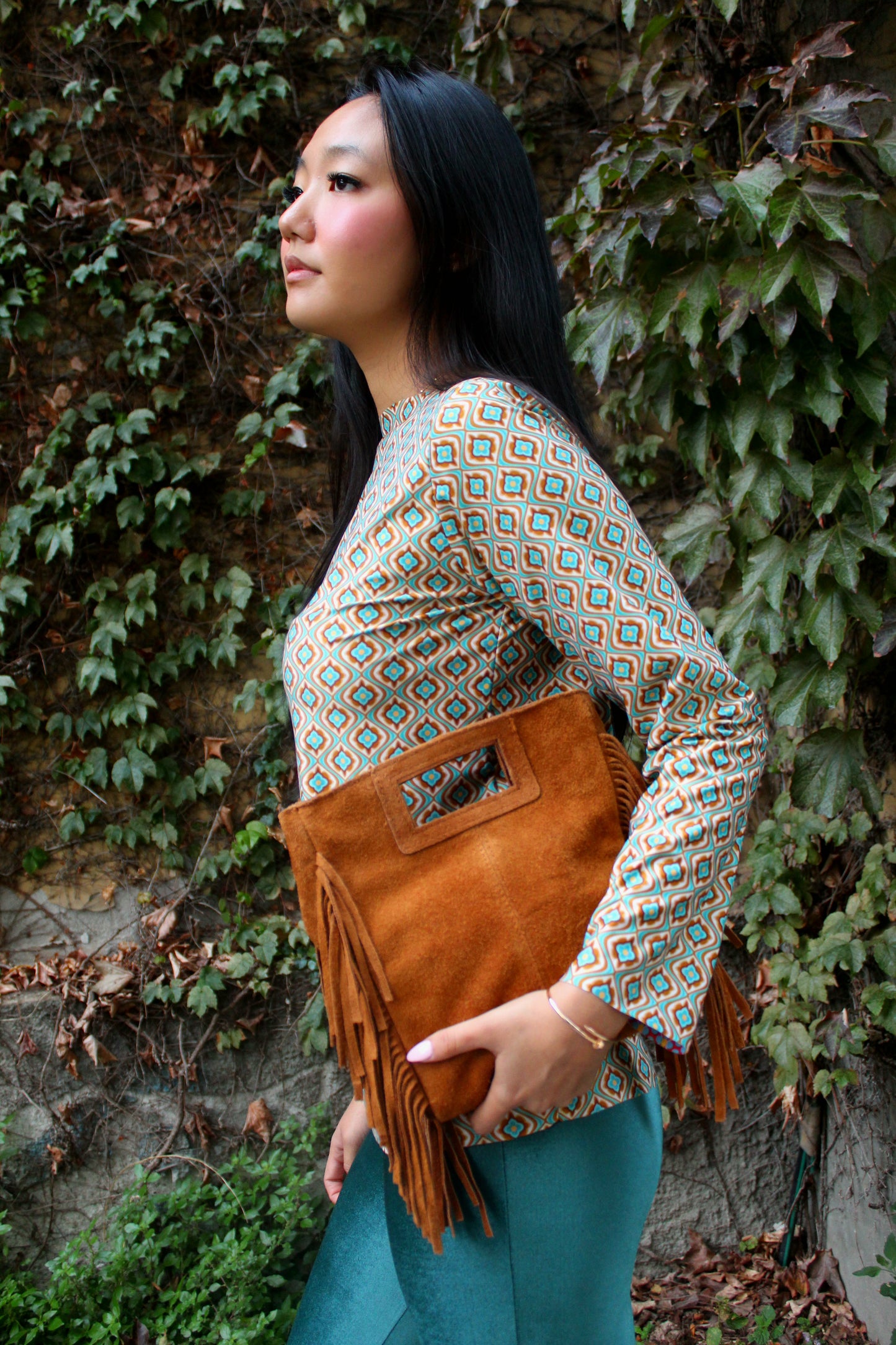 Maglia maniche lunghe elasticizzata peso leggero fantasia Double 1