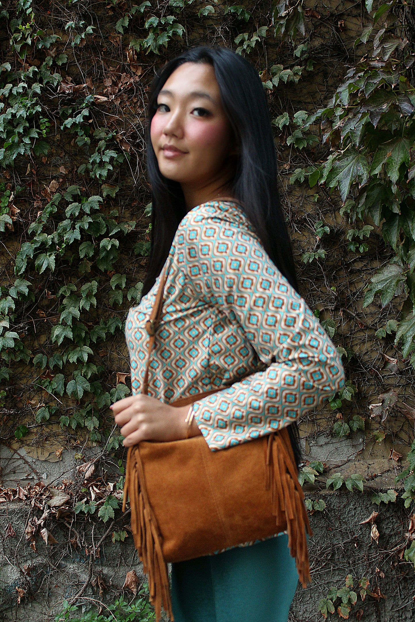 Maglia maniche lunghe elasticizzata peso leggero fantasia Double 1