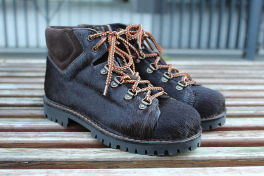 Pedule alte effetto cavallino marrone