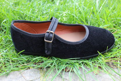Ballerine in velluto nero