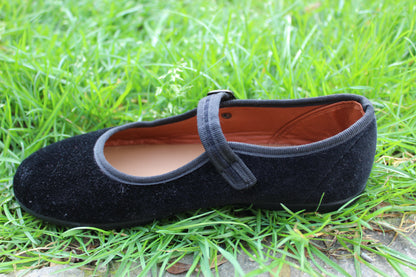 Ballerine in velluto nero