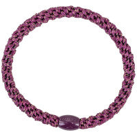 Elastico per capelli Kknekki slim grape glitter