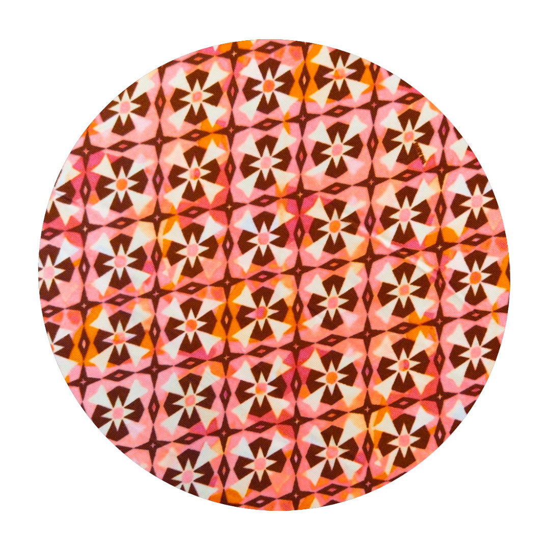 Pantazampa elasticizzato peso leggero optical fiore rosa