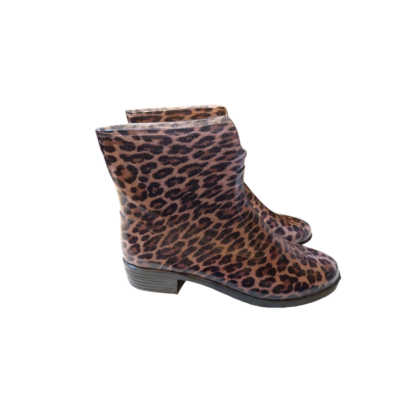 Stivaletto antipioggia leopardato