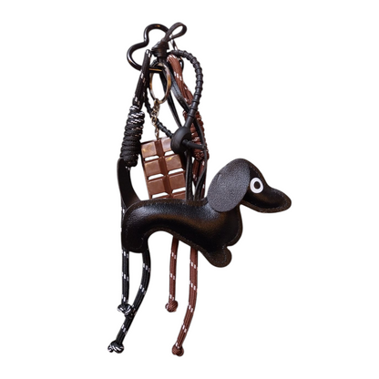 Bag Charm Bassotto e Cioccolata Nero