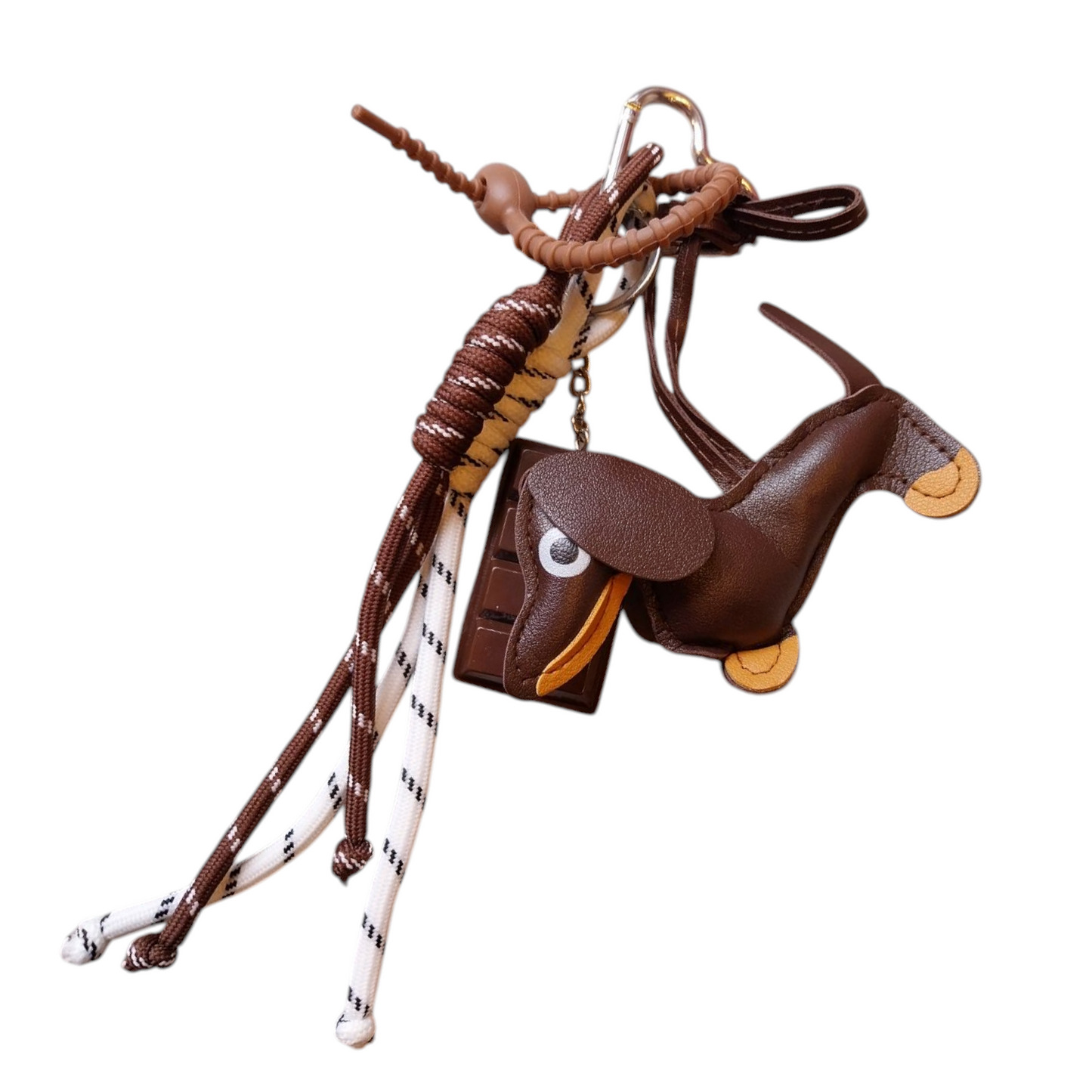 Bag Charm Bassotto e Cioccolata Marrone