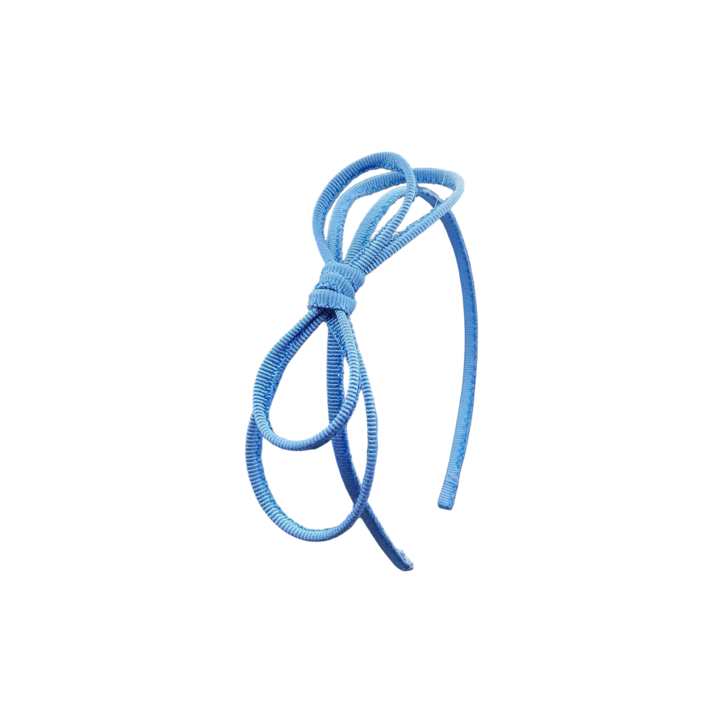 Cerchietto con fiocco azzurro