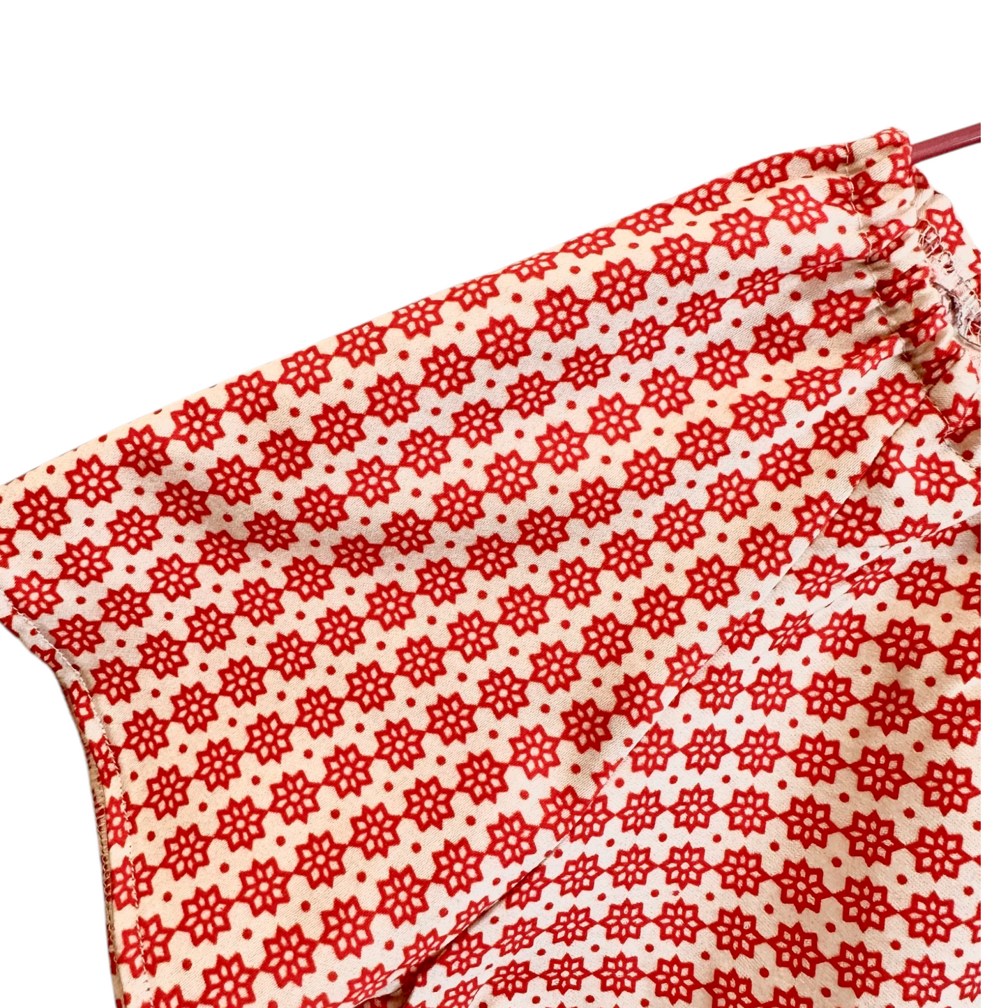 Camicia maniche corte cotone fermo stella Casbah rosso