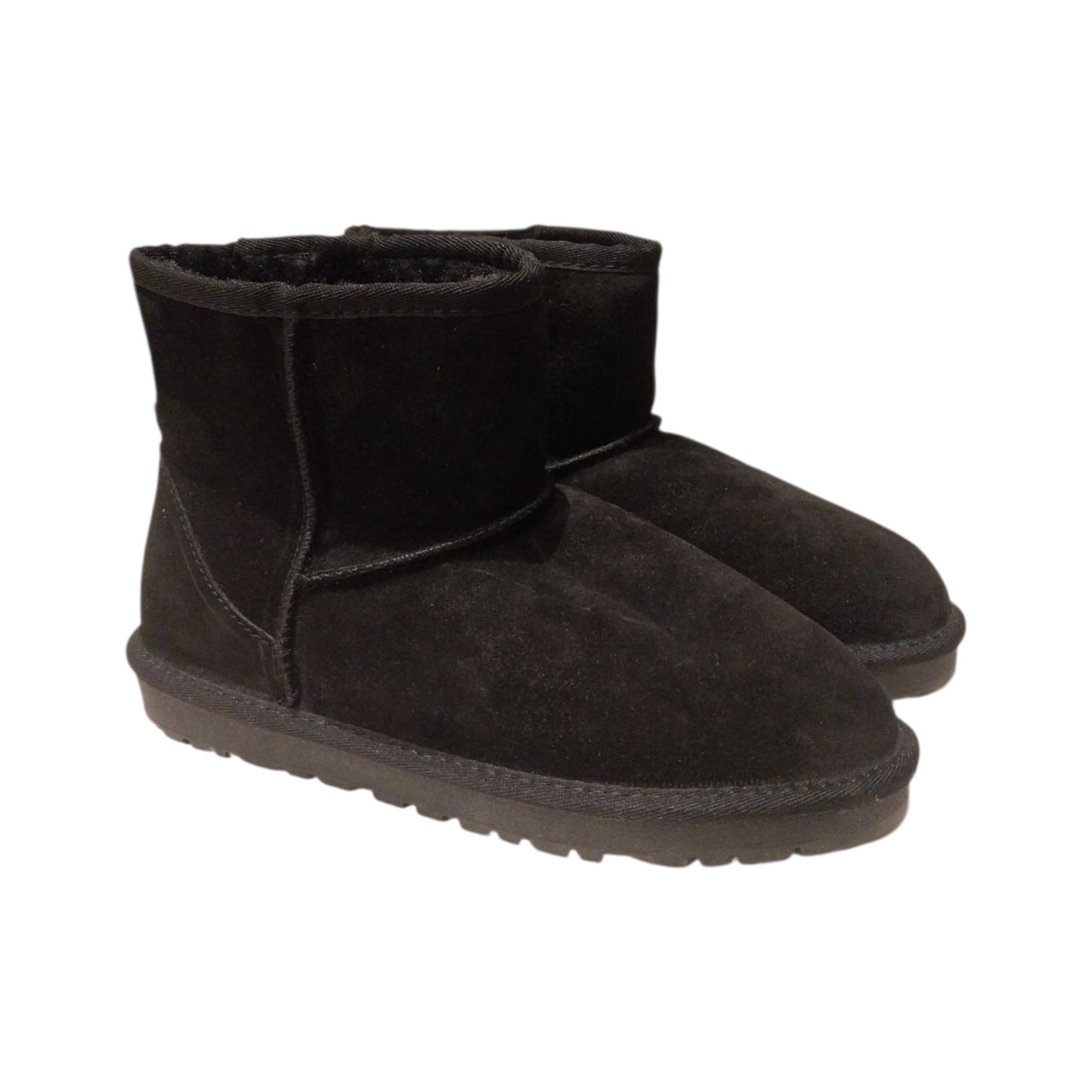 Stivaletti con pelo nero alto