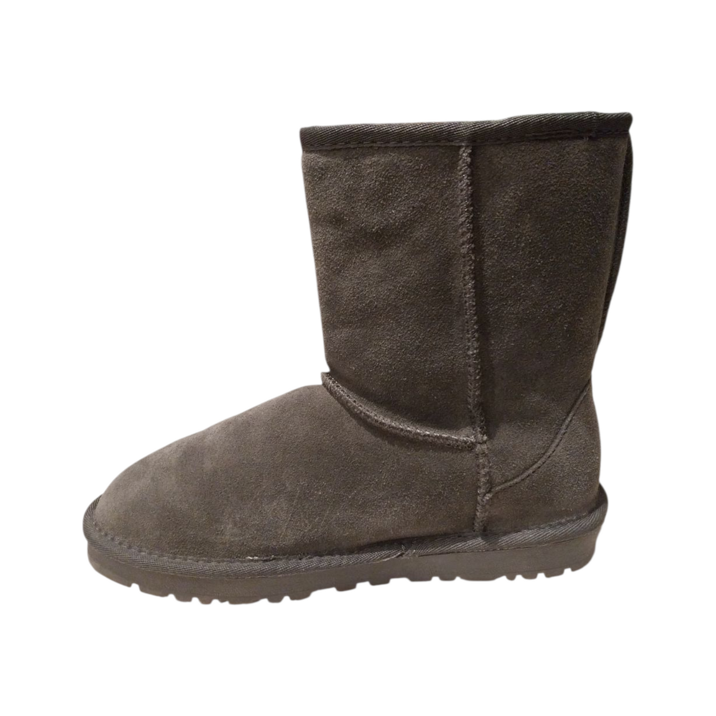 Stivaletti con pelo grigio alto