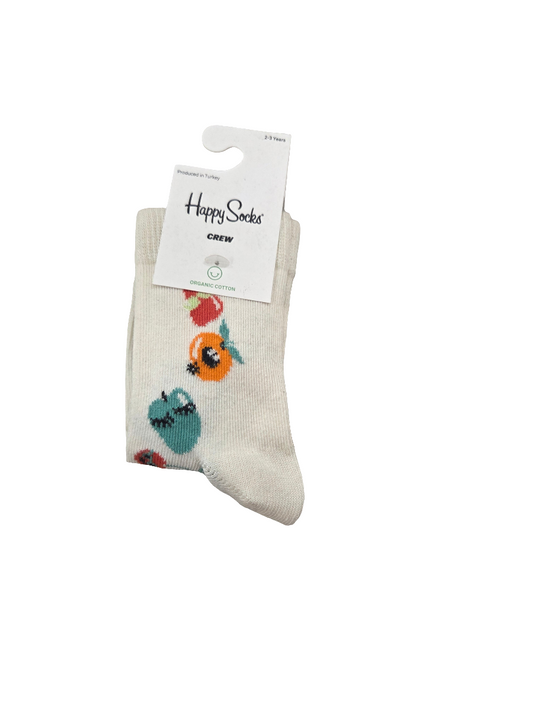 Calzini corti Happy Socks bianchi frutta