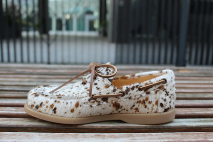 Mocassini effetto cavallino muccato