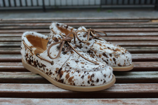 Mocassini effetto cavallino muccato