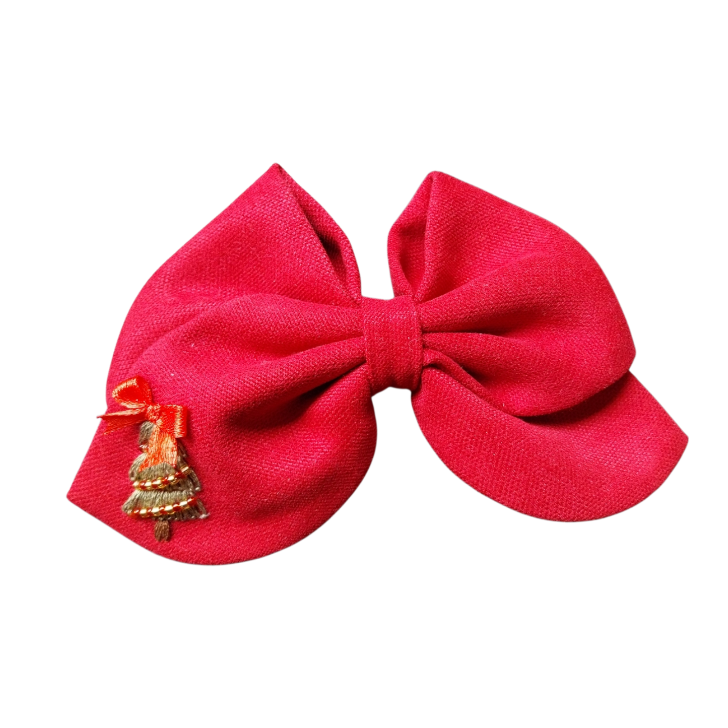 Fiocco per capelli rosso grande Natale albero 1