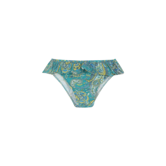 Costume mutandina rouches bimba Cachemire verde Liberty