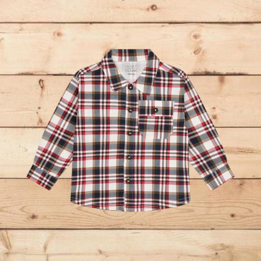 Camicia a quadri rosso