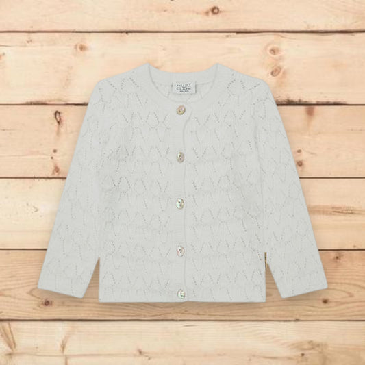 Cardigan in maglia azzurro