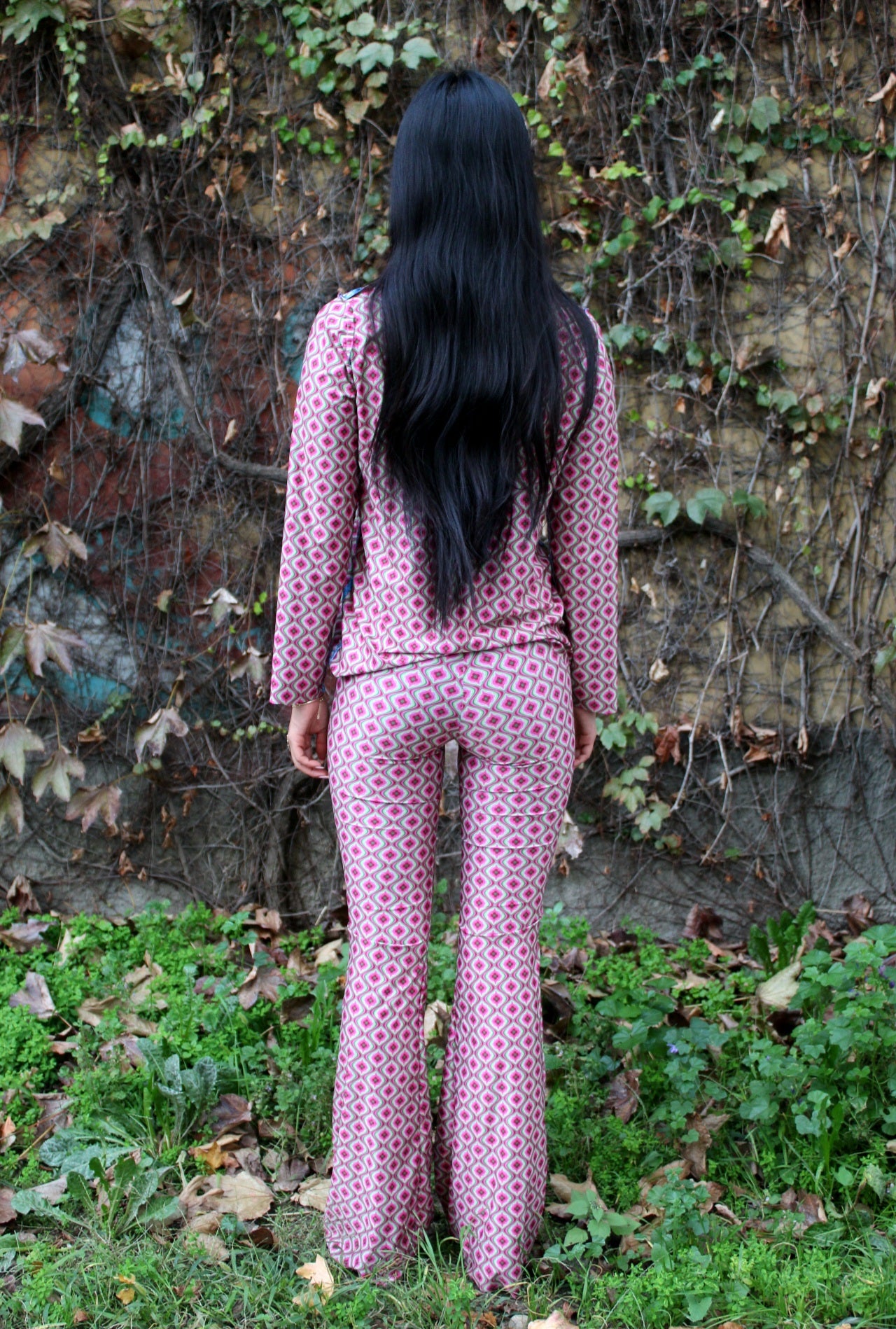 Maglia maniche lunghe elasticizzata peso leggero fantasia Double 4